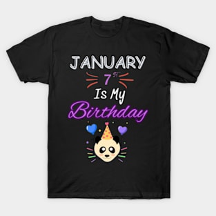 january 7 st is my birthday T-Shirt